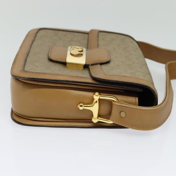 CELINE C Sulky Shoulder Bag Pvc Beige Gold - Picture 5 of 13